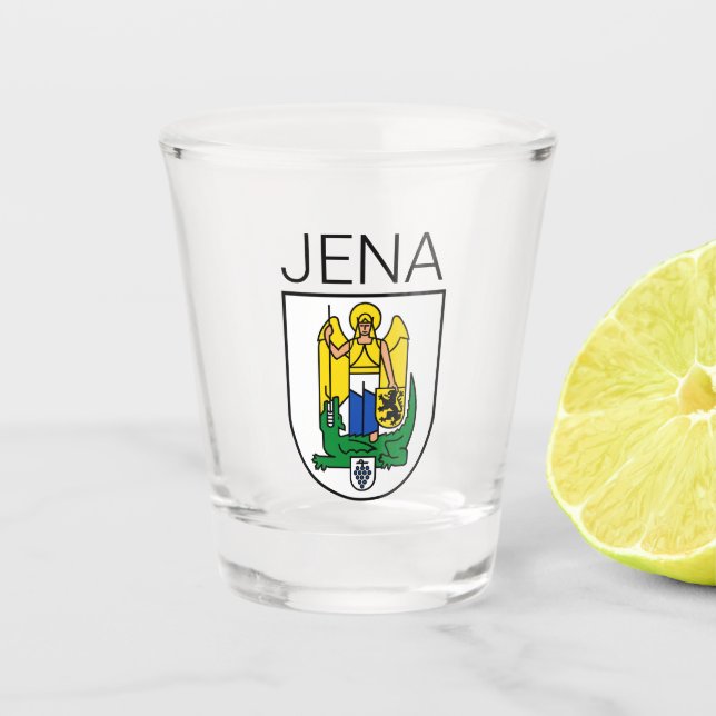 Vaso De Chupito Jena, Alemania, vidrio caliente (Anverso)