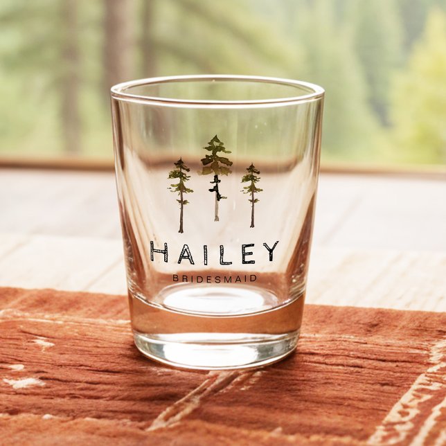 Vaso De Chupito JENNA Pine Tree Camp Mountain Bachelorette (Subido por el creador)