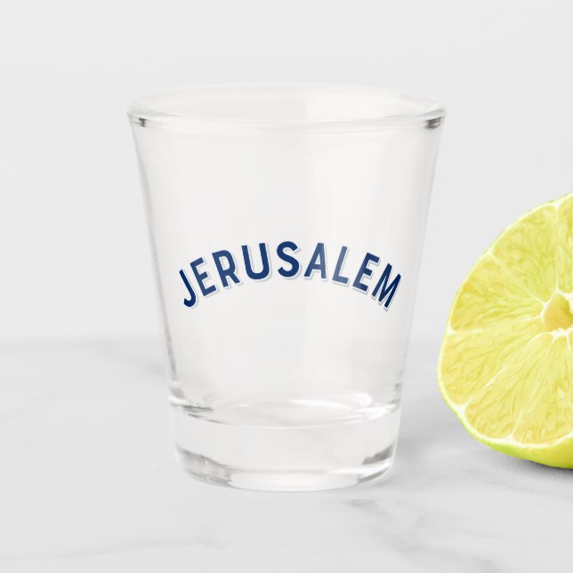 Vaso De Chupito Jerusalén Isreal (Anverso)