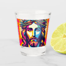 ¡Jesús colorido disparó gafas!