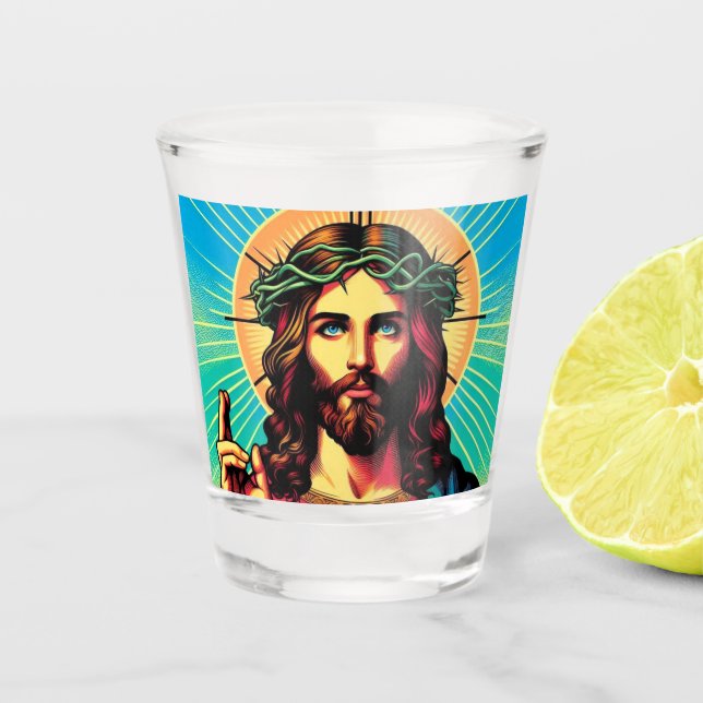 Vaso De Chupito ¡Jesús disparó un vaso! (Anverso)