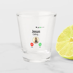 Vaso De Chupito Jesús llama - Graciosa religión cristiana y rega