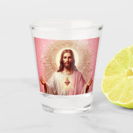 Vaso De Chupito ¡Jesús rosa disparó gafas!