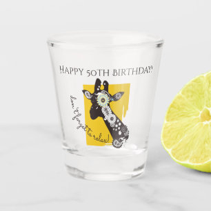 Vaso De Chupito Jirafa divertida genial Cumpleaños Inspirador