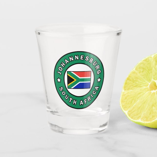 Vaso De Chupito Johannesburgo Sudáfrica (Anverso)