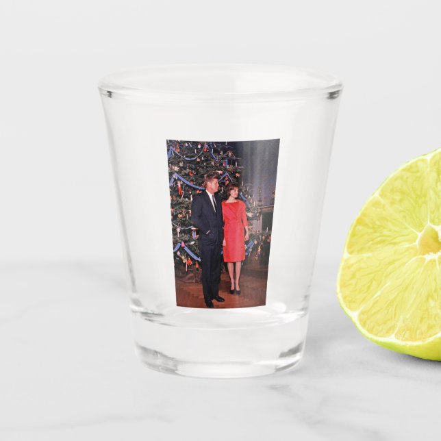 Vaso De Chupito John Kennedy y Jacqueline (Anverso)