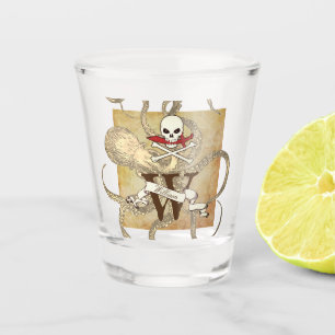 Vaso De Chupito Jolly Roger Monogram Inicial