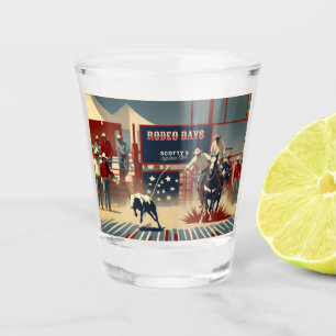 Vaso De Chupito Jornadas de Rodeo de Rodeo de Cowboys
