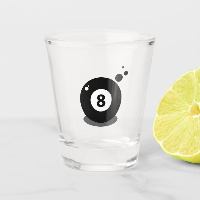 Vaso De Chupito Juego de billar 8 bolas 8  (Anverso)