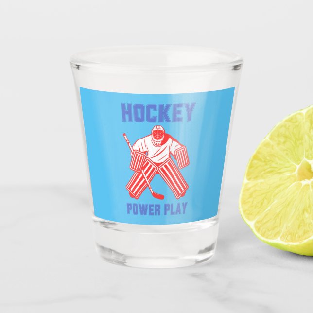 Vaso De Chupito Juego de hockey (Anverso)