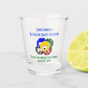 Vaso De Chupito Juego de póquer a favor de partido de soltero