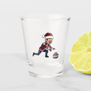 Vaso De Chupito Jugador de Curling Cascanueces Festejo Deportes de