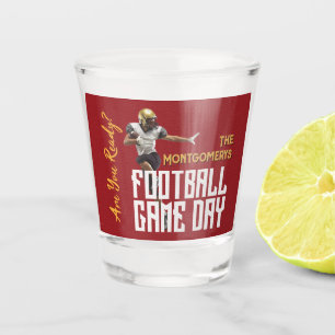 Vaso De Chupito Jugador de fútbol en rojo