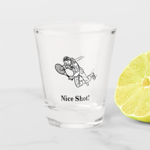 Vaso De Chupito Jugador de tenis Astronauta Spaceman
