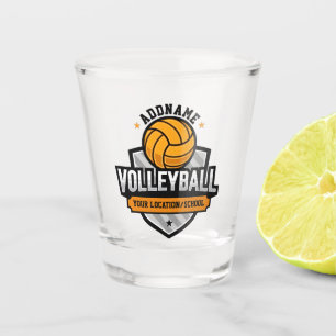 Vaso De Chupito Jugador del equipo universitario de voleibol ADD T