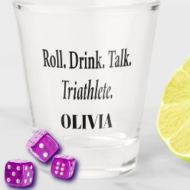 Vaso De Chupito Jugador Divertido de Bunco Monogramado