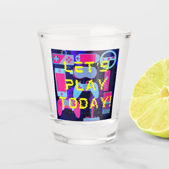 Vaso De Chupito Juguemos hoy (Anverso)