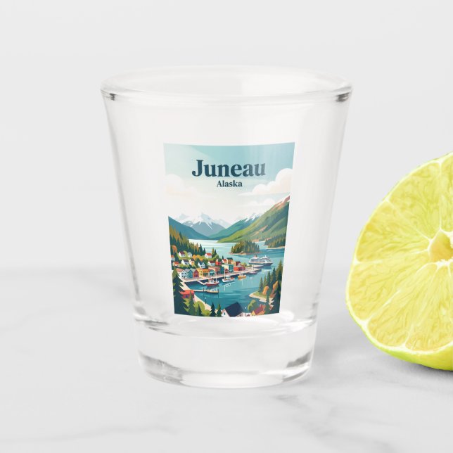 Vaso De Chupito Juneau Alaska (Anverso)