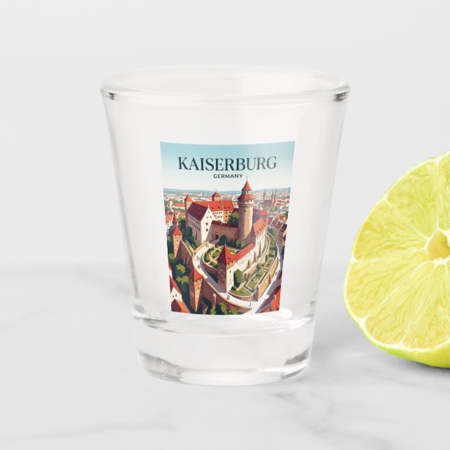 Vaso De Chupito Kaiserburg Alemania (Anverso)