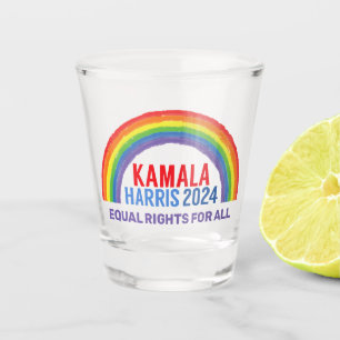 Vaso De Chupito Kamala Harris 2024 Derechos LGBTQ arcoiris
