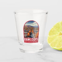 Kamloops Canada Travel Art Vintage