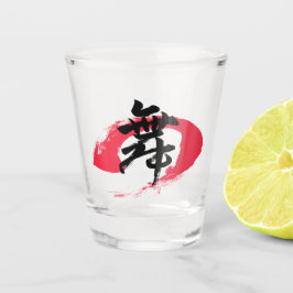 Vaso De Chupito Kanji Mai/Danza Caligrafía Japonesa