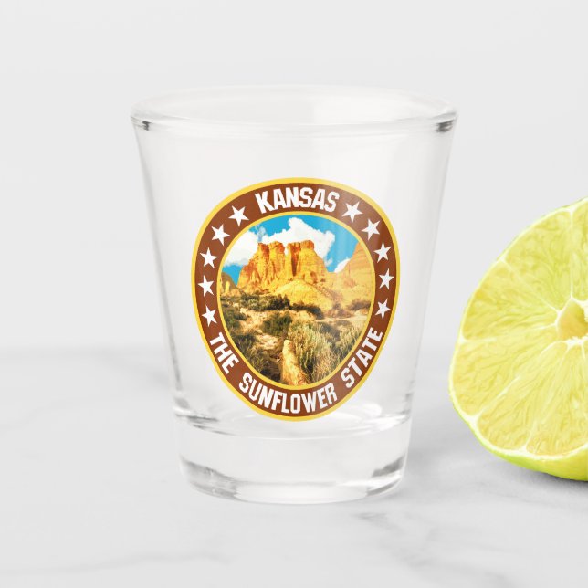 Vaso De Chupito Kansas (Anverso)