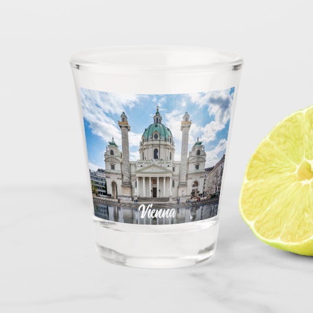 Vaso De Chupito Karlfalche en Viena, Austria (Anverso)