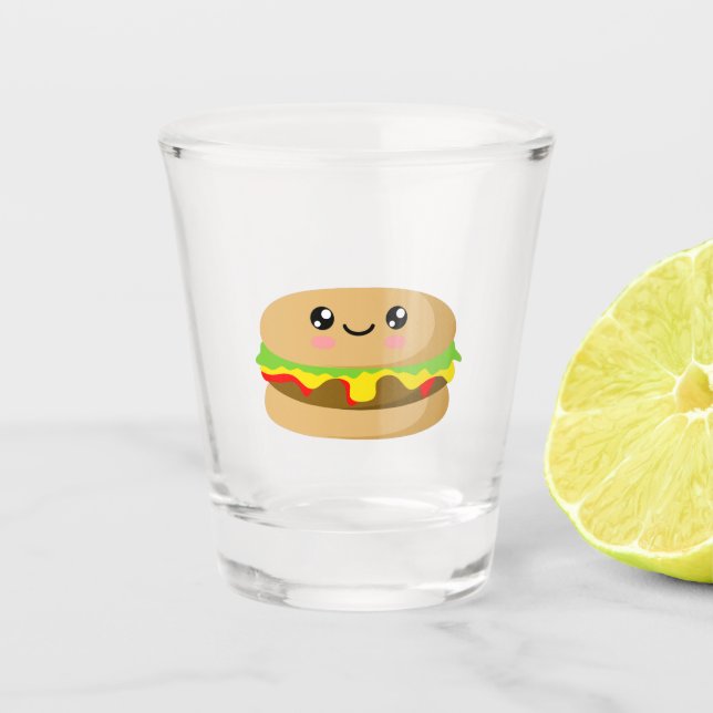 Vaso De Chupito Kawaii Burger (Anverso)
