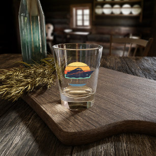 Vaso De Chupito Keepsake de crucero familiar retro coincidente