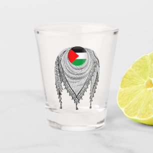 Vaso De Chupito Keffiyeh palestino Scarf tejido tradicional