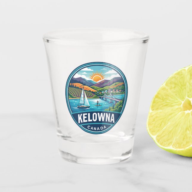 Vaso De Chupito Kelowna Canadá (Anverso)