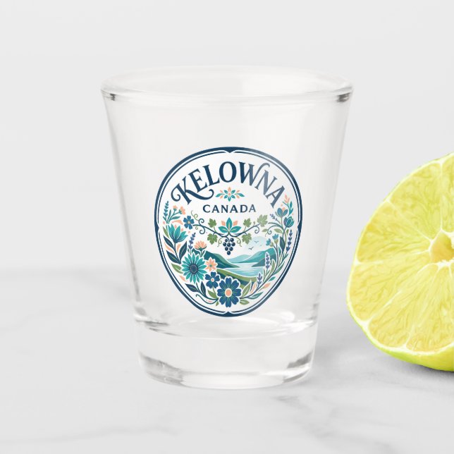 Vaso De Chupito Kelowna Canadá (Anverso)