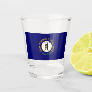 Vaso De Chupito Kentucky: Commonwealth Bluegrass Bandera del estad