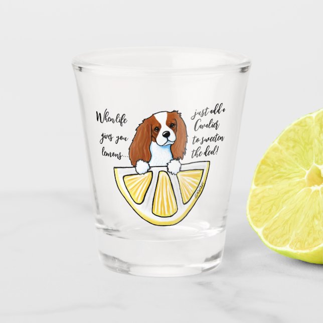Vaso De Chupito KiniArt Cavalier Life Lemons Shot Glass (Anverso)