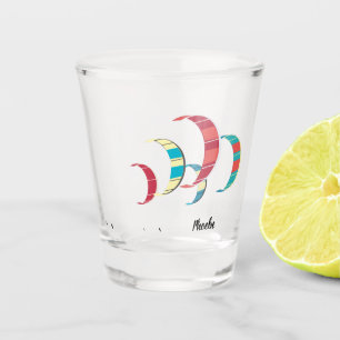 Vaso De Chupito Kite Surfing Shot Glass con temática playera