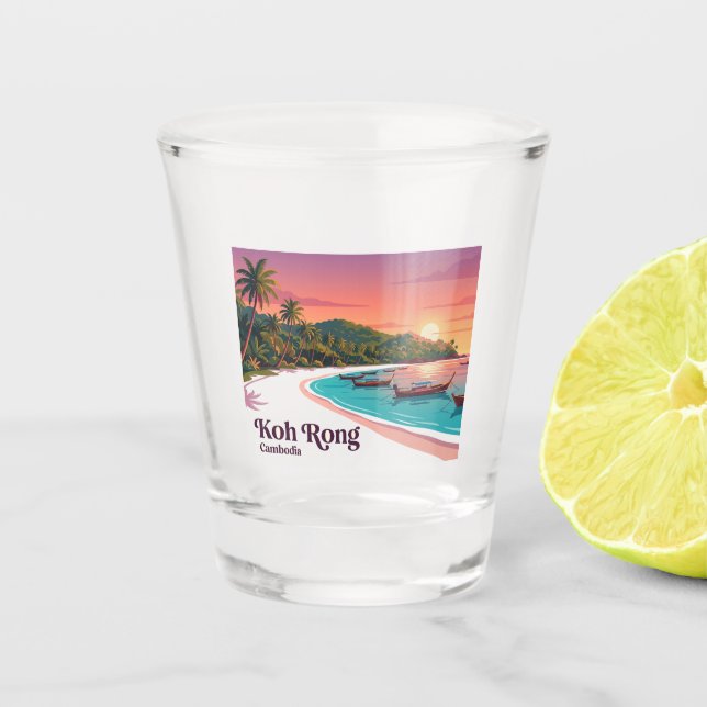 Vaso De Chupito Koh Rong Camboya (Anverso)