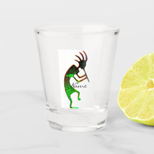 Vaso De Chupito Kokopelli verde Thunder_Cove