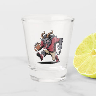Vaso De Chupito Krampus Jugando Fútbol Navidad Fitness Navidad