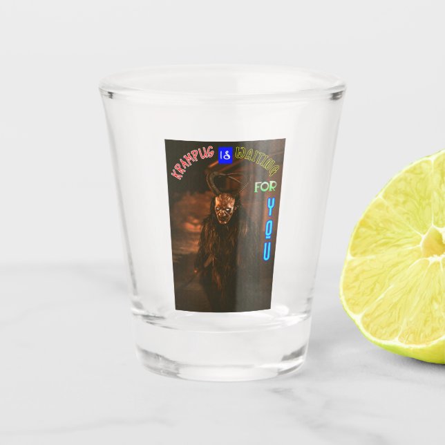 Vaso De Chupito Krampus Te Espera Diciembre Krampusnacht (Anverso)