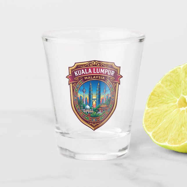 Vaso De Chupito Kuala Lumpur Malasia (Anverso)