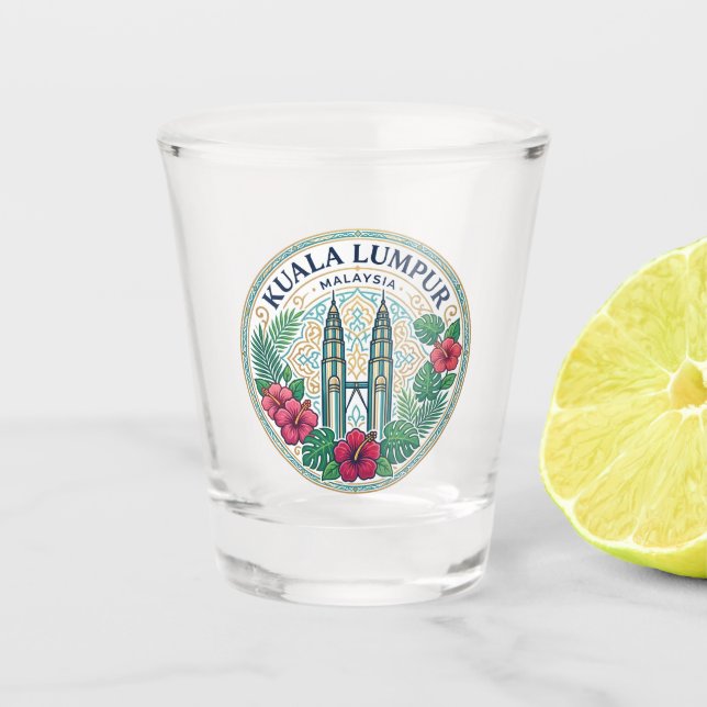 Vaso De Chupito Kuala Lumpur Malasia (Anverso)