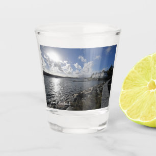 Vaso De Chupito Kyle de Lochalsh en Escocia mira hacia Skye