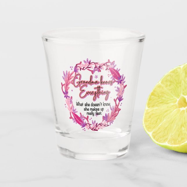 Vaso De Chupito La abuela lo sabe todo (Anverso)