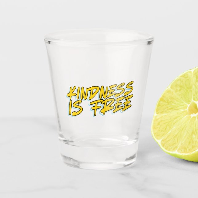 VASO DE CHUPITO LA AMABILIDAD ES GRATIS (Anverso)
