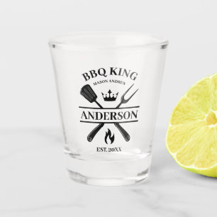 Vaso De Chupito La barbacoa del Rey de barbacoa personalizada