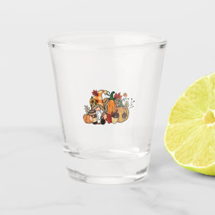 Vaso De Chupito La caída de los gnomos de Acción de Gracias deja a