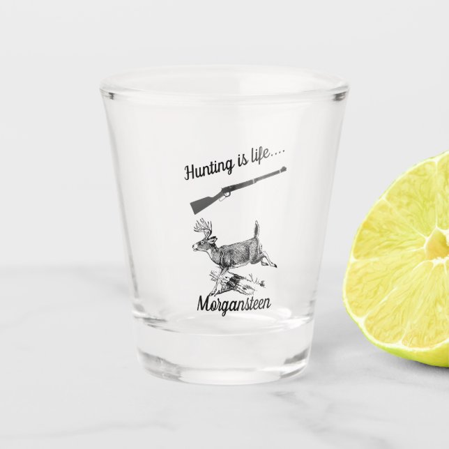 Vaso De Chupito La caza personalizada es un error de vida y un err (Anverso)