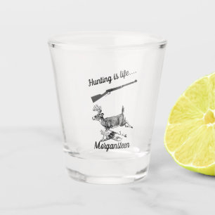 Vaso De Chupito La caza personalizada es un error y un error