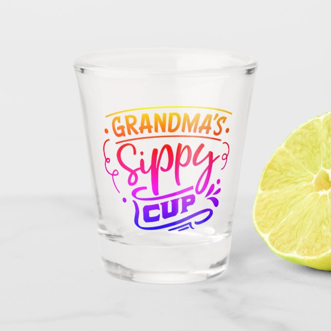 Vaso De Chupito La copa de perrito de la abuela (Anverso)